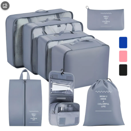 MEGA Kit De Bolsas Organizadoras De Viaje X 8 UNIDADES