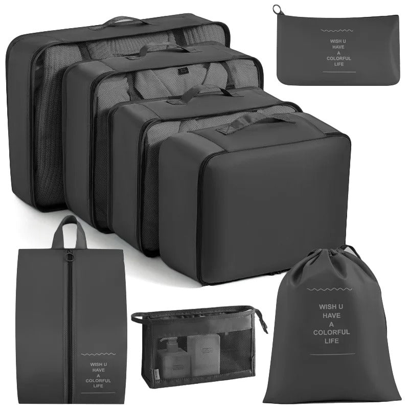 MEGA Kit De Bolsas Organizadoras De Viaje X 8 UNIDADES